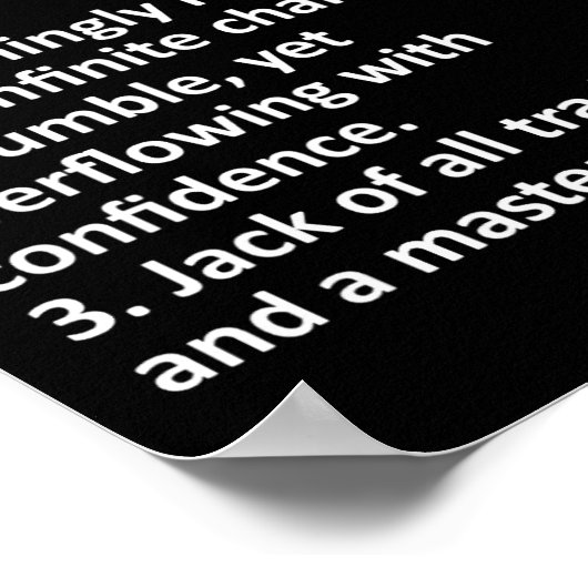 James Definition Personal Name Funny Birthday Poster (Hoek)