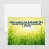 James Dewar Inspirerend Quote "Minds" Briefkaart (Voorkant / Achterkant)