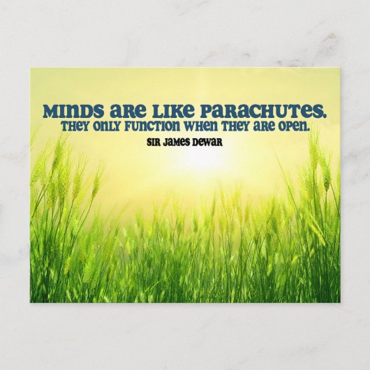 James Dewar Inspirerend Quote "Minds" Briefkaart (Voorkant)