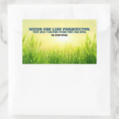 James Dewar Inspirerend Quote "Minds" Rechthoekige Sticker (Tas)