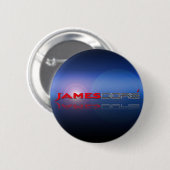 James Dore Button Logo blauwe lense flare (Voorkant /achterkant)