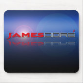 James Dore Logo blauw lendeskussen Muismat (Voorkant)