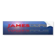 James Dore Logo blauwe lense flare