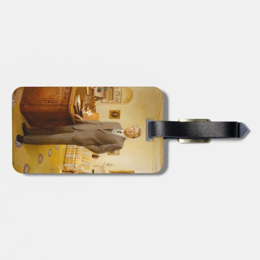 James Earl Carter schilderde een Amerikaans Presid Bagagelabel (Achterkant horizontaal)