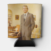 James Earl Carter schilderde een Amerikaans Presid Blikjeskoeler (Voorkant)