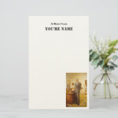 James Earl Carter schilderde een Amerikaans Presid Briefpapier (Staand voorkant)