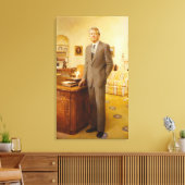 James Earl Carter schilderde een Amerikaans Presid Canvas Afdruk (Insitu (Woonkamer))