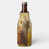 James Earl Carter schilderde een Amerikaans Presid Flesjeskoeler (Fles Voorkant)