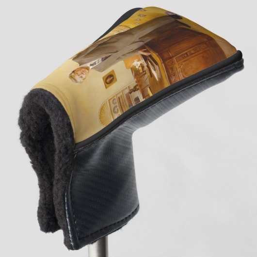 James Earl Carter schilderde een Amerikaans Presid Golfheadcover (3/4 voorkant)