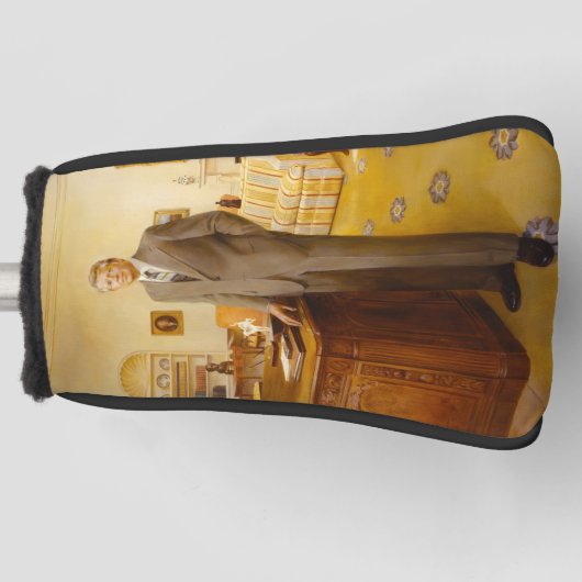 James Earl Carter schilderde een Amerikaans Presid Golfheadcover (Voorkant)