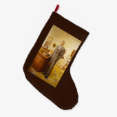 James Earl Carter schilderde een Amerikaans Presid Grote Kerstsok (Voorkant (Hangend))