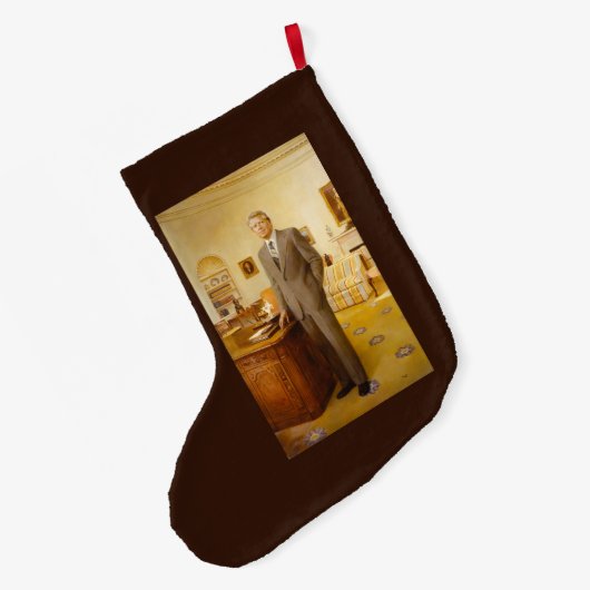 James Earl Carter schilderde een Amerikaans Presid Grote Kerstsok (Achterkant (Hangend))