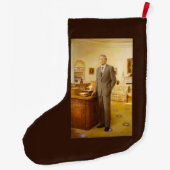 James Earl Carter schilderde een Amerikaans Presid Grote Kerstsok (Achterkant)