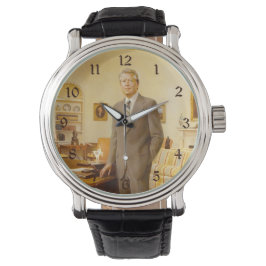 James Earl Carter schilderde een Amerikaans Presid Horloge