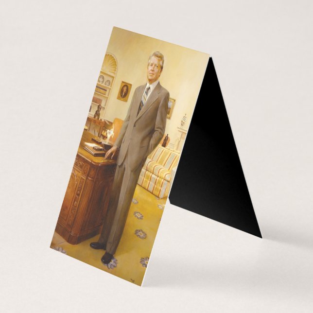 James Earl Carter schilderde een Amerikaans Presid Kaart (Achterkant)