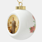 James Earl Carter schilderde een Amerikaans Presid Keramische Bal Ornament (Rechts)