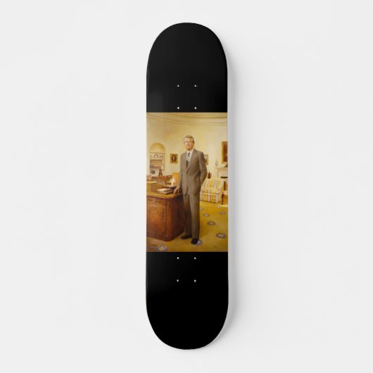 James Earl Carter schilderde een Amerikaans Presid Persoonlijk Skateboard (Voorkant)
