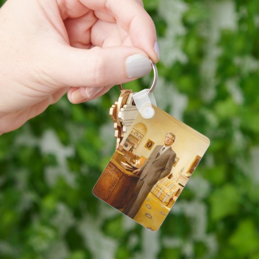 James Earl Carter schilderde een Amerikaans Presid Sleutelhanger (Hand)