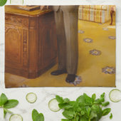 James Earl Carter schilderde een Amerikaans Presid Theedoek (Gevouwen)