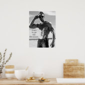 James Ellis gaat de afstand 24x20 Poster (Keuken)