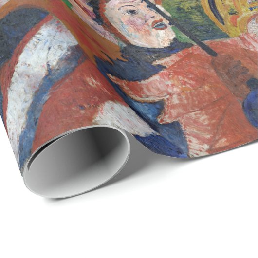 James Ensor Christus's binnenkomst in Brussel in 1 Cadeaupapier (Rol Hoek)