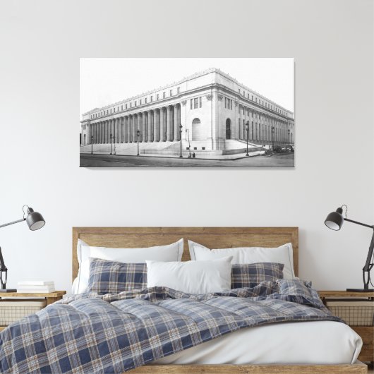  James Farley NYC Post Kantoor Foto Canvas Afdruk (Insitu (Slaapkamer))