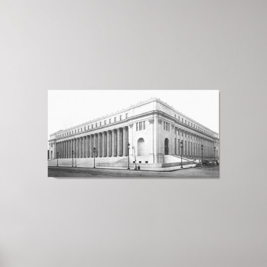  James Farley NYC Post Kantoor Foto Canvas Afdruk (Voorkant)