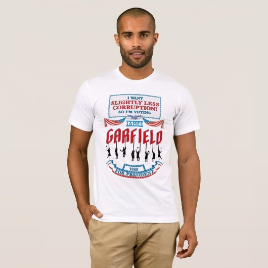 James Garfield 1880 campagne shirt (Mannen) (Voorkant volledig)