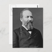 James Garfield 20 Briefkaart (Voorkant / Achterkant)