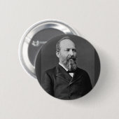 James Garfield 20 Ronde Button 5,7 Cm (Voorkant /achterkant)