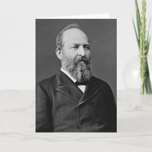 James Garfield 20ste President Kaart (Voorkant)