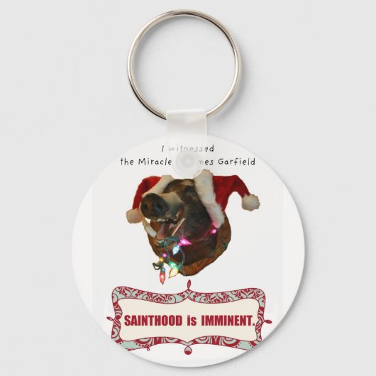 James Garfield: Patron Saint of Accidental Miracle Sleutelhanger (Voorkant)