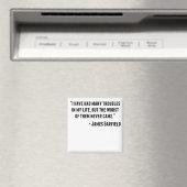 James Garfield Quote Magneet (Insitu (Vaatwasser))