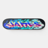 JAMES Gepersonaliseerd Graffiti Skateboard (Horizontaal)