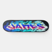 JAMES Gepersonaliseerd Graffiti Skateboard (Horizontaal)