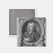 James Gibbs, gegraveerd door Bernard Baron, 1747 Magneet (Voorkant / Achterkant)