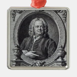James Gibbs, gegraveerd door Bernard Baron, 1747 Metalen Ornament