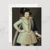 James I, halve lengte portret Briefkaart (Voorkant / Achterkant)