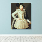 James I, halve lengte portret Canvas Afdruk (Insitu (Houten vloer))