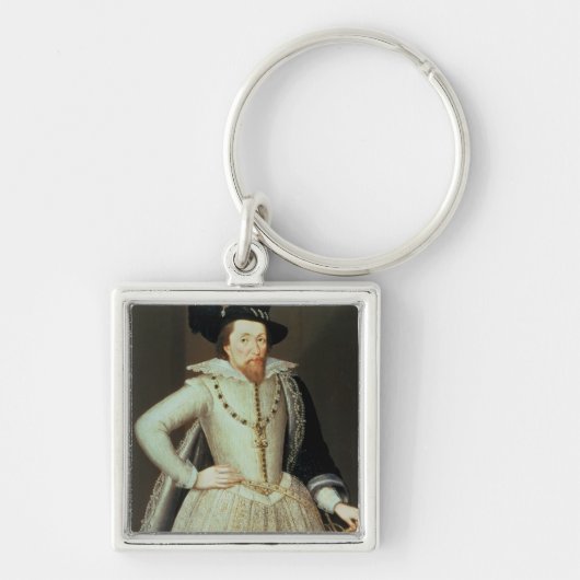 James I, halve lengte portret Sleutelhanger (Voorkant)