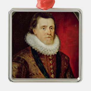 James I Metalen Ornament