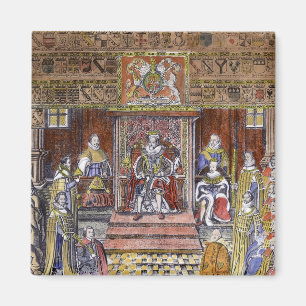 James I of England bij Court, Magneet