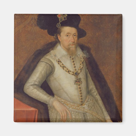 James I of England en VI of Scotland Magneet (Voorkant)