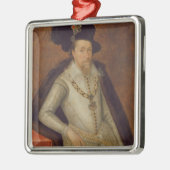 James I of England en VI of Scotland Metalen Ornament (Links)