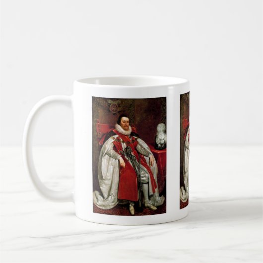 James I van Daniel Mytens Coffee Mok (Links)