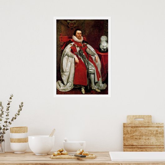 James I van Daniel Mytens Poster (Keuken)