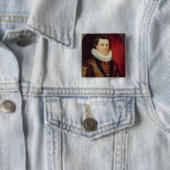 James I Vierkante Button 5,1 Cm (In situ)