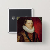 James I Vierkante Button 5,1 Cm (Voorkant /achterkant)
