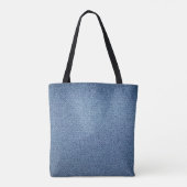 James Intveld Blauwe Denim Tote Tas (Achterkant)