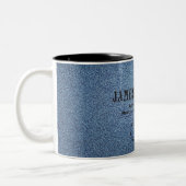 James Intveld Blue Denim Mug  Tweekleurige Koffiemok (Links)